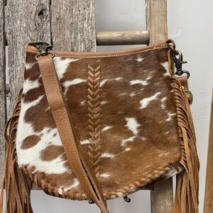 Fringe Leather Crossbody Bag